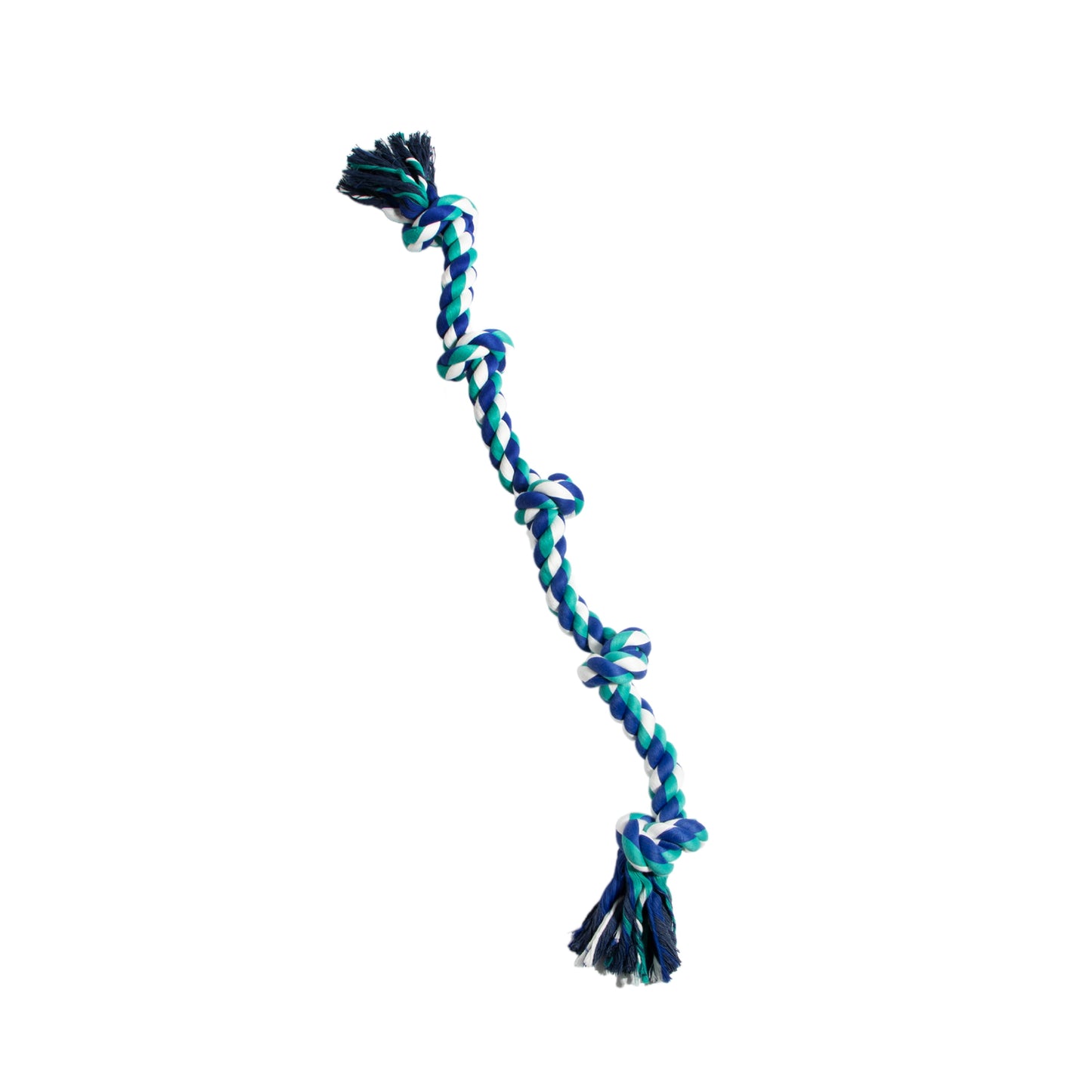 Flossy Chews Cottonblend 5 Knot Tug Rope Dog Toy, Super XL, 72", Assorted Colors